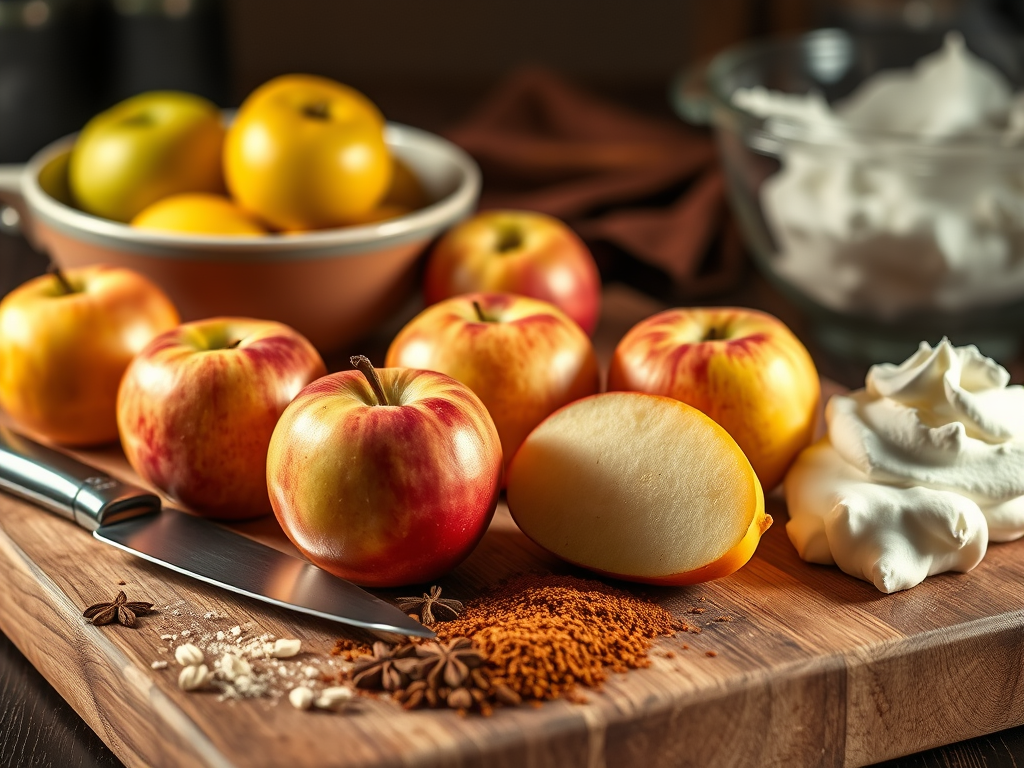 Masala Chai Spiced Apple Crisp w/ Espresso Chai Whipped&nbsp;Cream